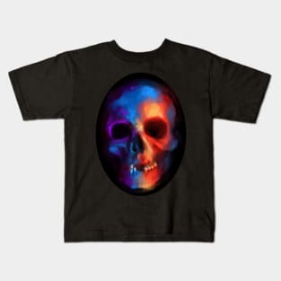 Neon Electro Skull Kids T-Shirt